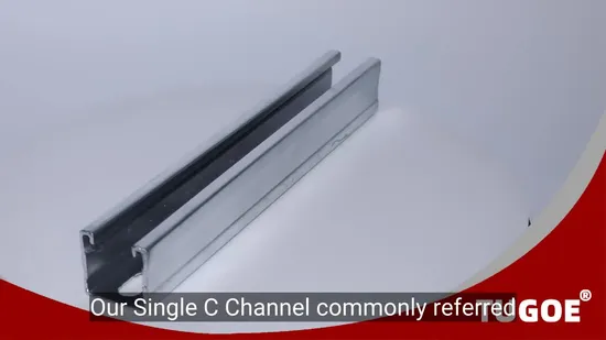 Premium 41X41mm 2.5mm Galvanized Steel Slotted Strut Channel for Construction 