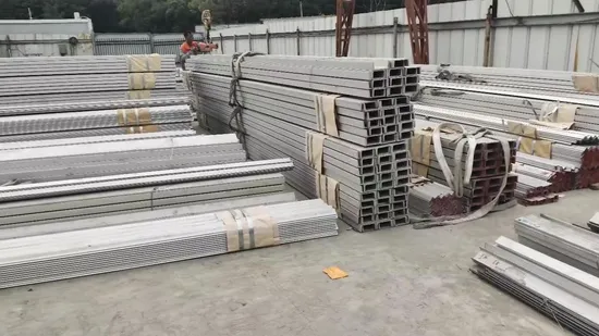 Stainless Steel Channels Steel Channels U Profil Unslotted Unistrut Perfil Canal C 40X20 Acero Strut 41X41 Rail 