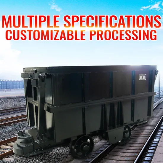 China Side Car Underground Solid Wagon Narrow Gauge Tramcar Mining Machinery Dump Mine Cart 
