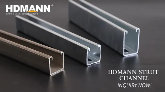 Hdmann Aluminum Alloy Unistrut Channel Prices HDG Strut Channel 