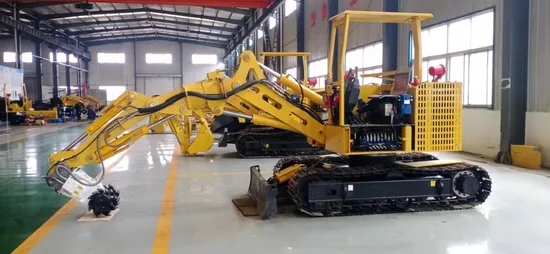 Specialized Crawler Excavator Electric Powered Mining Machines for The Exploitation of Mines and Ores. 