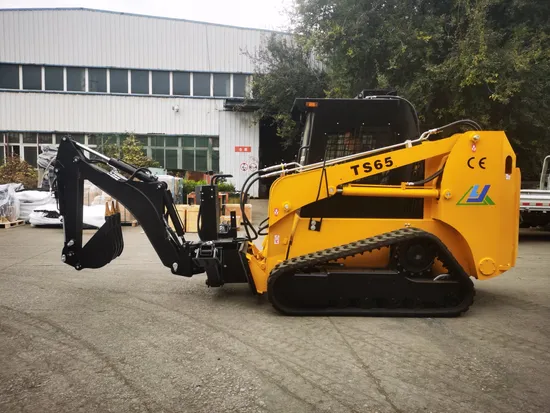 Tracked Skid Steer 75HP Ts65 Crawler Skid Loader with Backhoe Excavator Hot Sale 